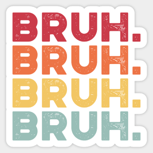 Bruh Sunset Funny Sticker